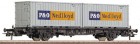 47595 Roco Container car with two 20&quot; containers of &quot;P&O Nedlloyd